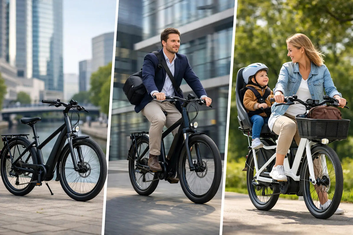 De beste e-bikes voor stad, werk en gezin