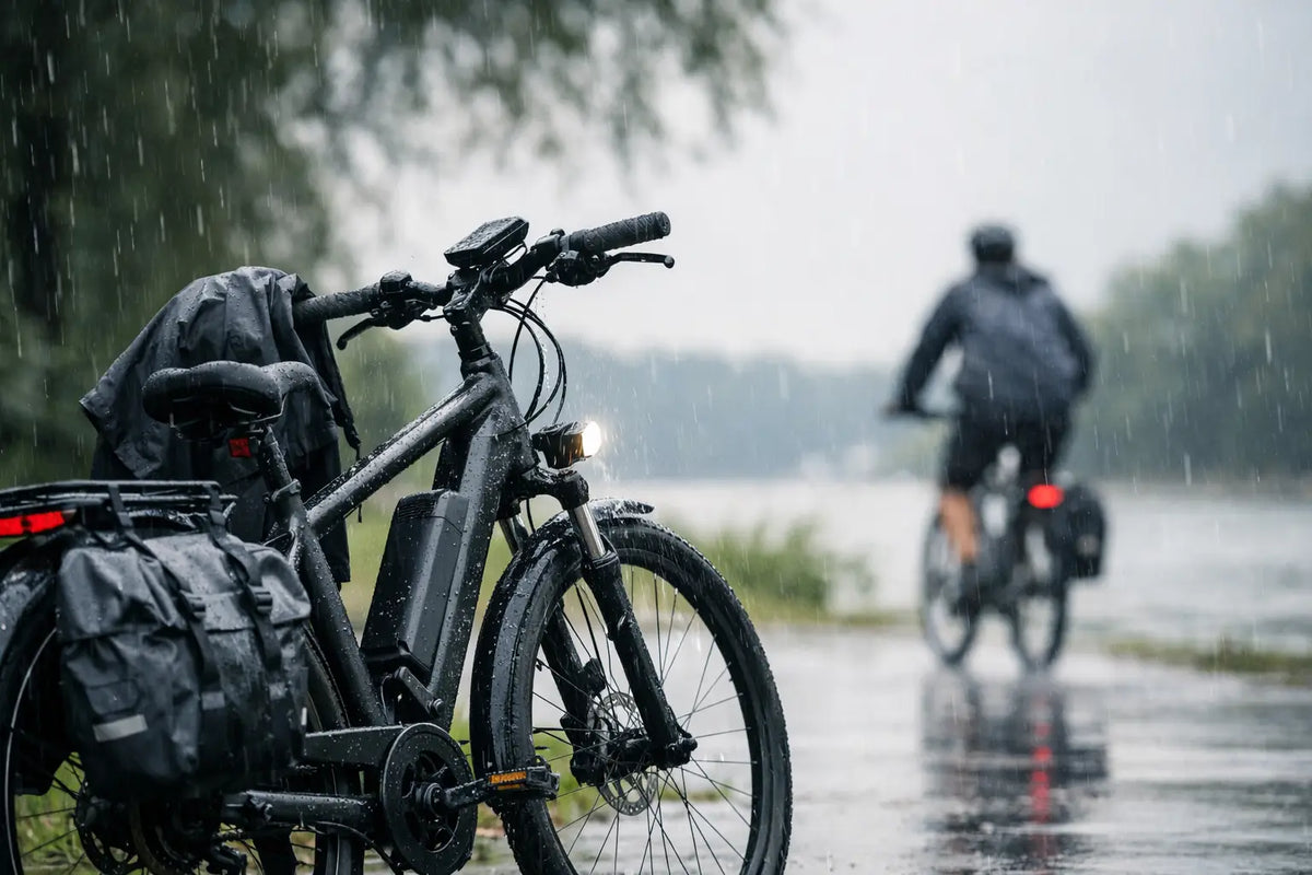 Elektrische fiets voor regenachtig weer kiezen