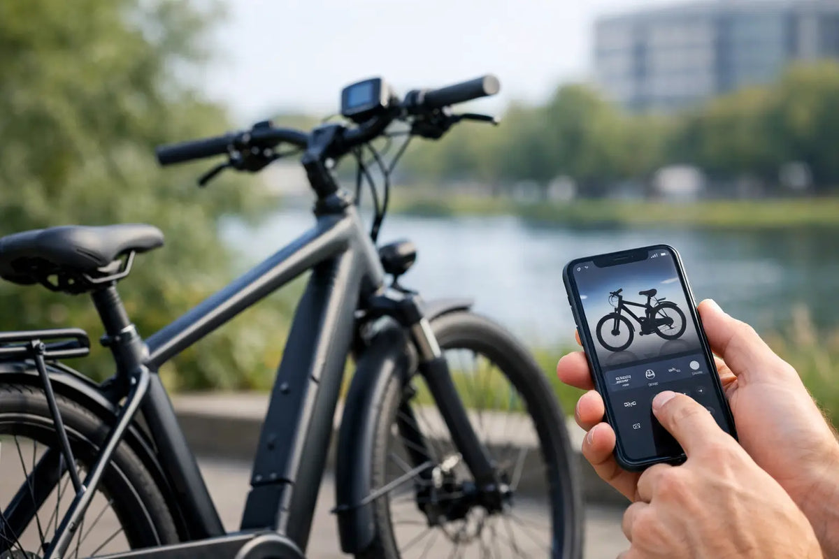 E-bike met app bediening rijdt slimmer